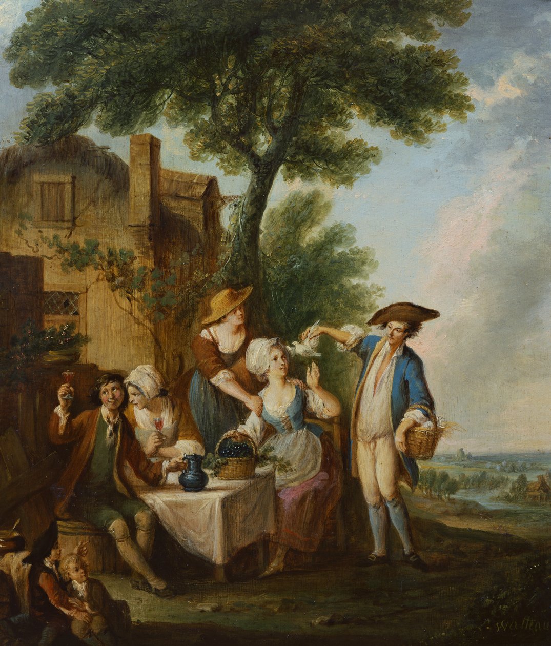 The Pretty Dove by Louis Joseph (1731 98) Watteau