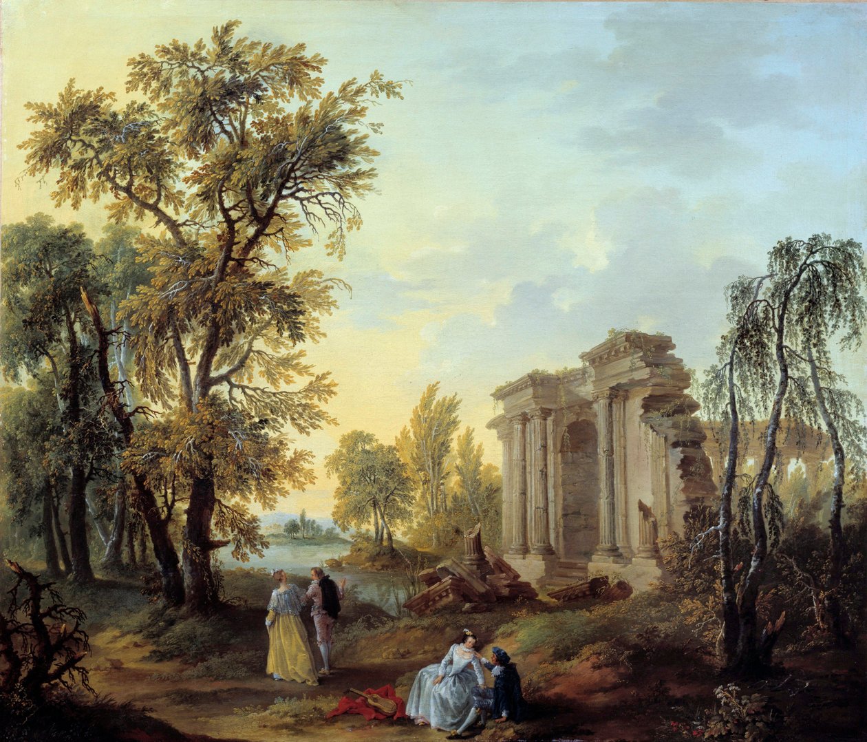 Walk Champetre by Louis Joseph  Watteau
