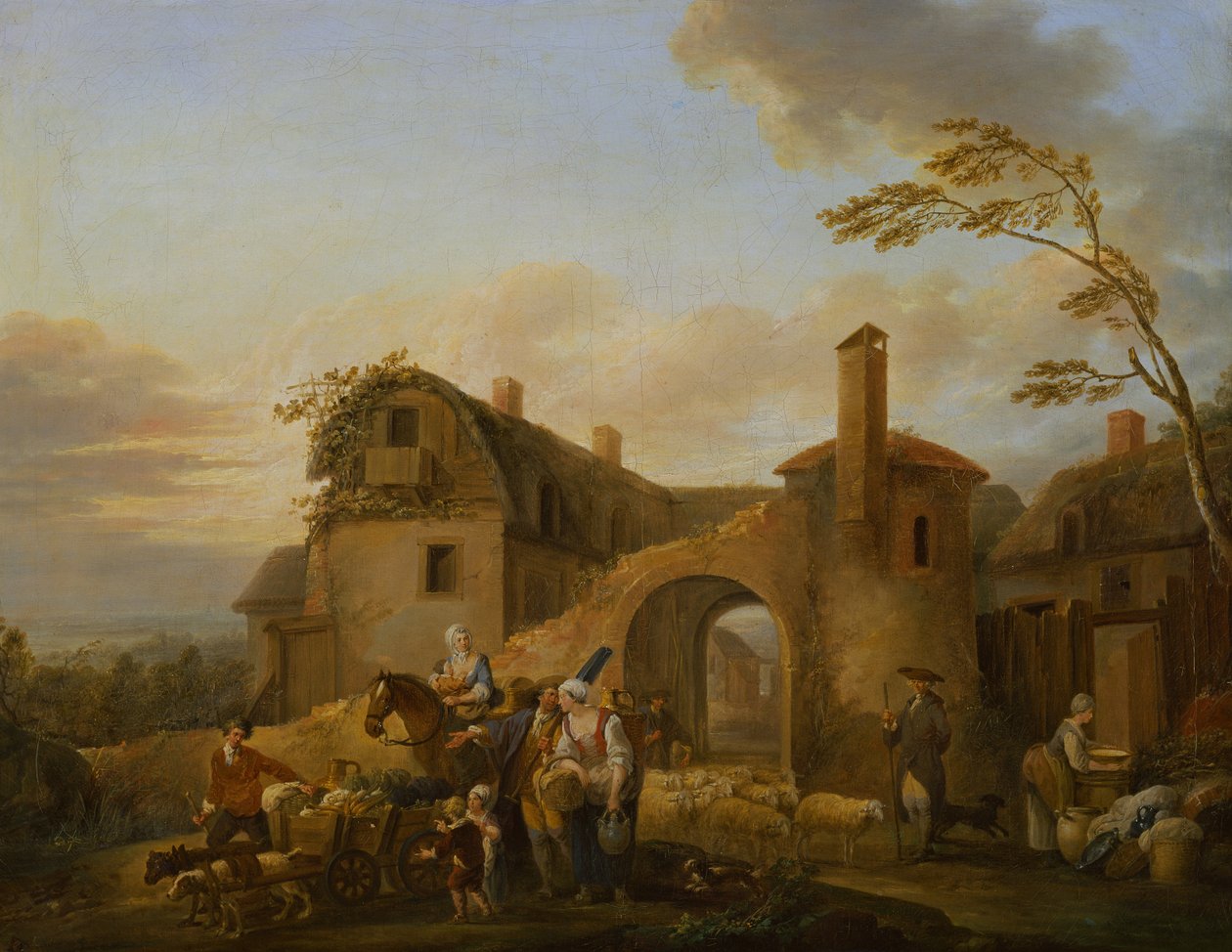 Four hours of the day: Morning by Louis Joseph (Watteau de Lille)(attr. to) Watteau