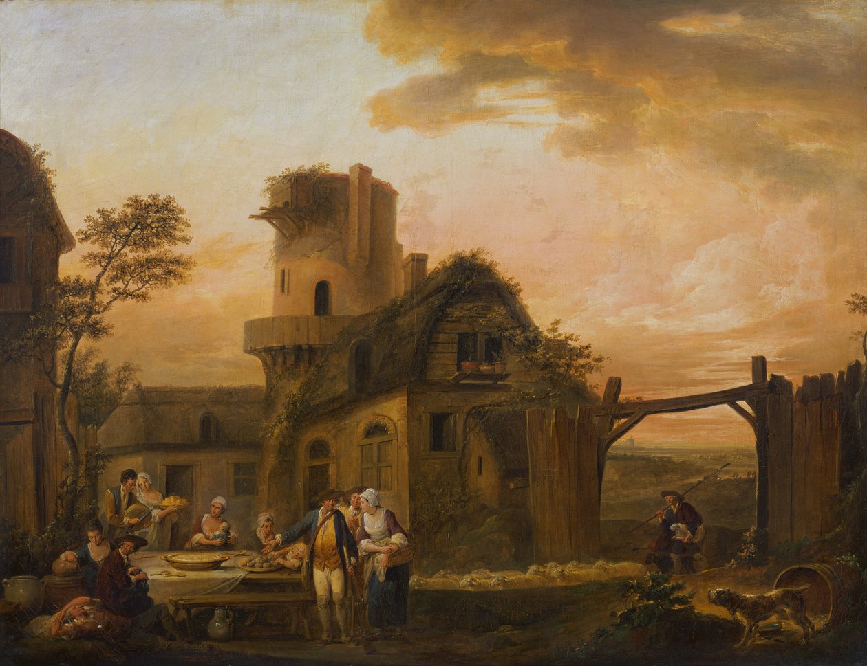 Four Hours of the Day: Night by Louis Joseph (Watteau de Lille)(attr. to) Watteau