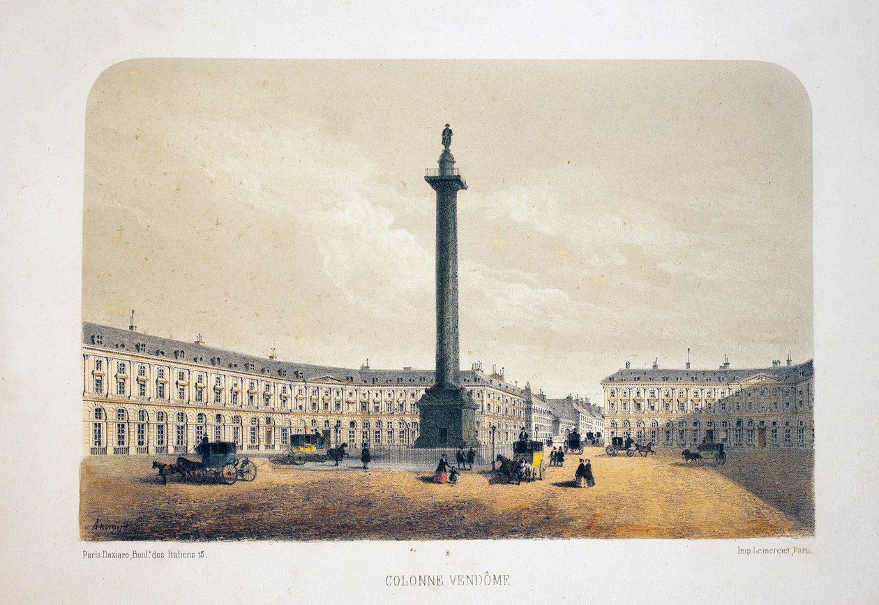 Vendome Column, Paris by Louis Jules Arnout