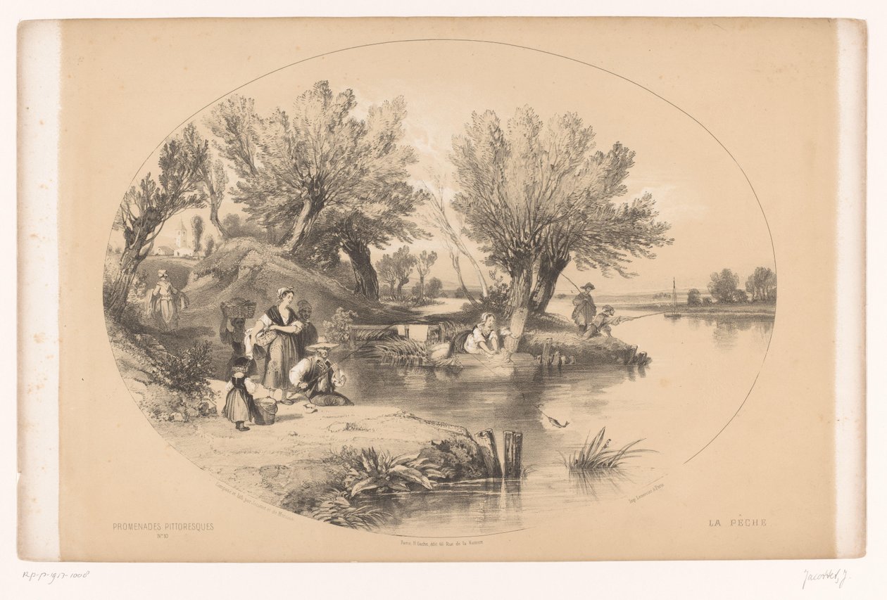 Fishermen by a Lake from the Series 