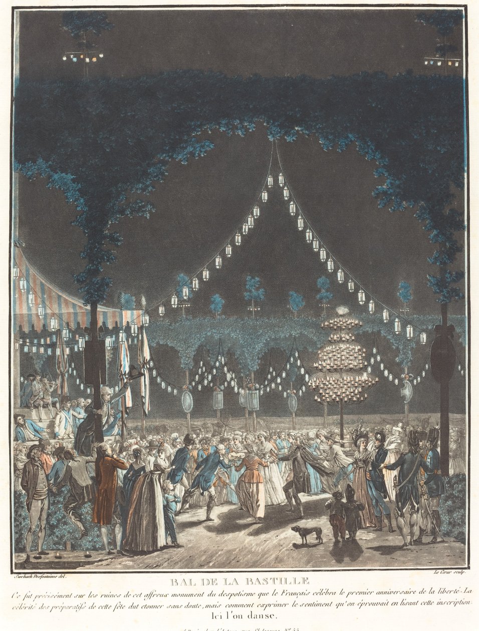 Bastille Ball by Louis Le Coeur and Jacques François Joseph Swebach Desfontaines