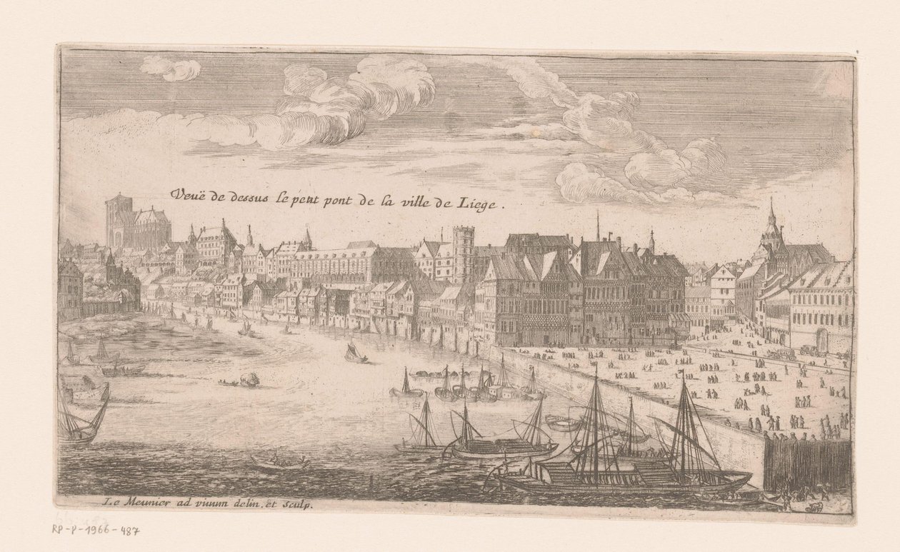 View of Liège by Louis Le Meunier