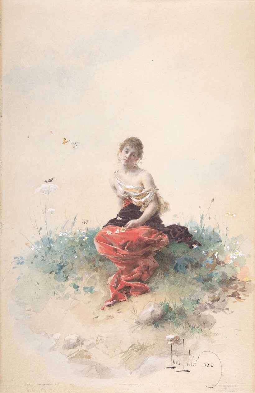 Female Figure, 19th century by Louis Leloir