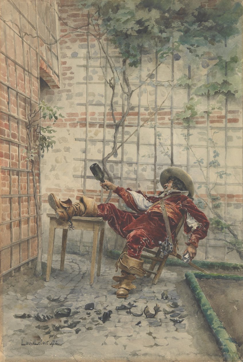 In His Cups, 1872 by Louis Leloir