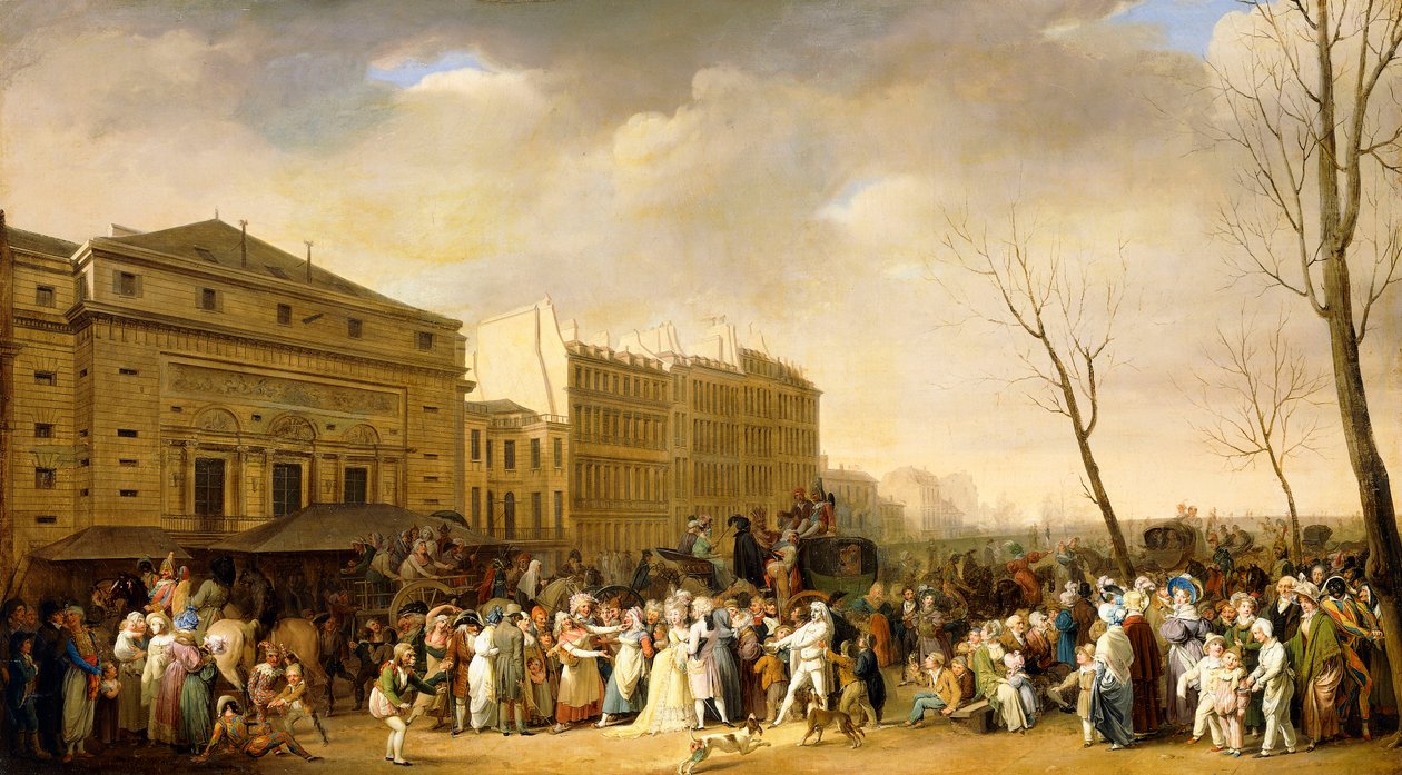 A Carnival on the Boulevard du Crime by Louis Leopold Boilly