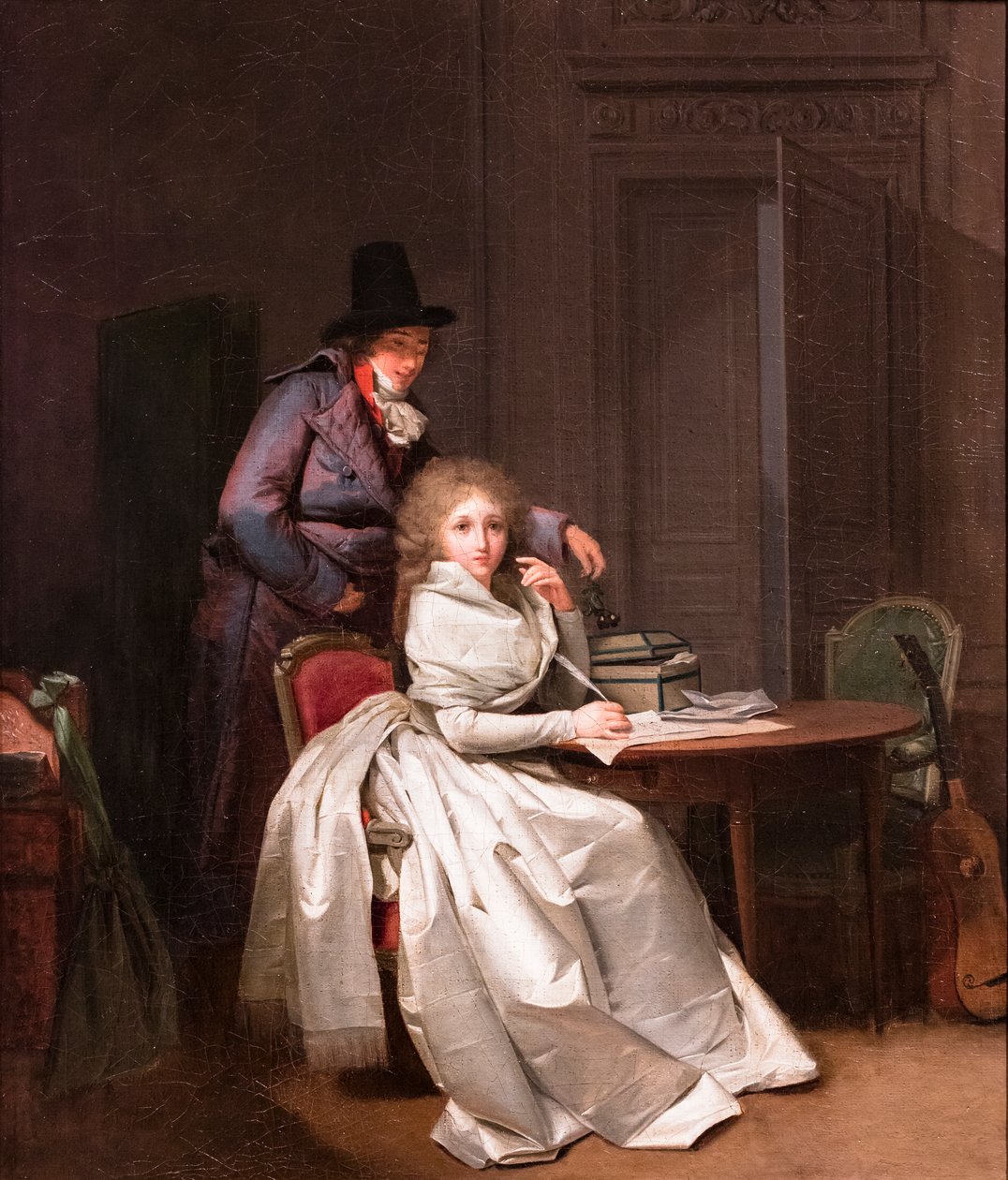 A Woman Writing to Her Lover (or The Letter), ca. 1789-1793 by Louis Leopold Boilly