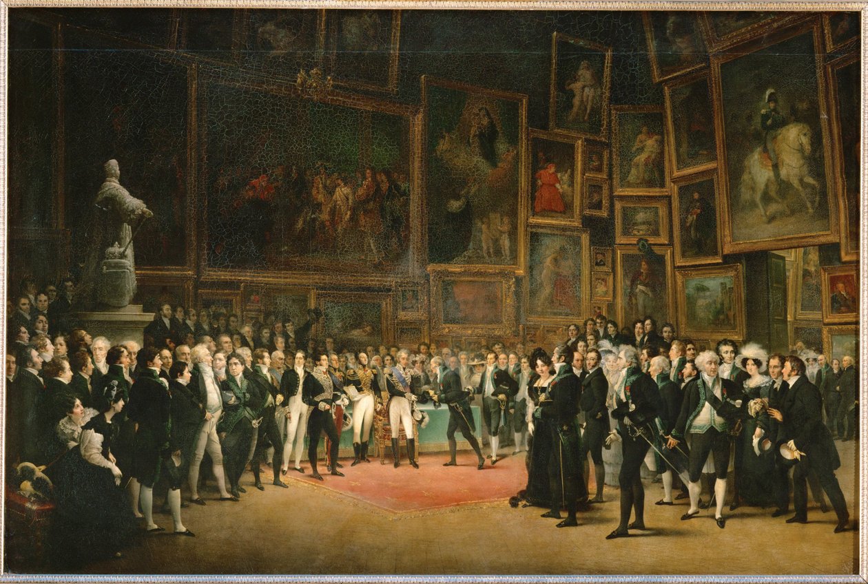 At the Close of the Salon of 1824, King Charles X by Louis Leopold Boilly