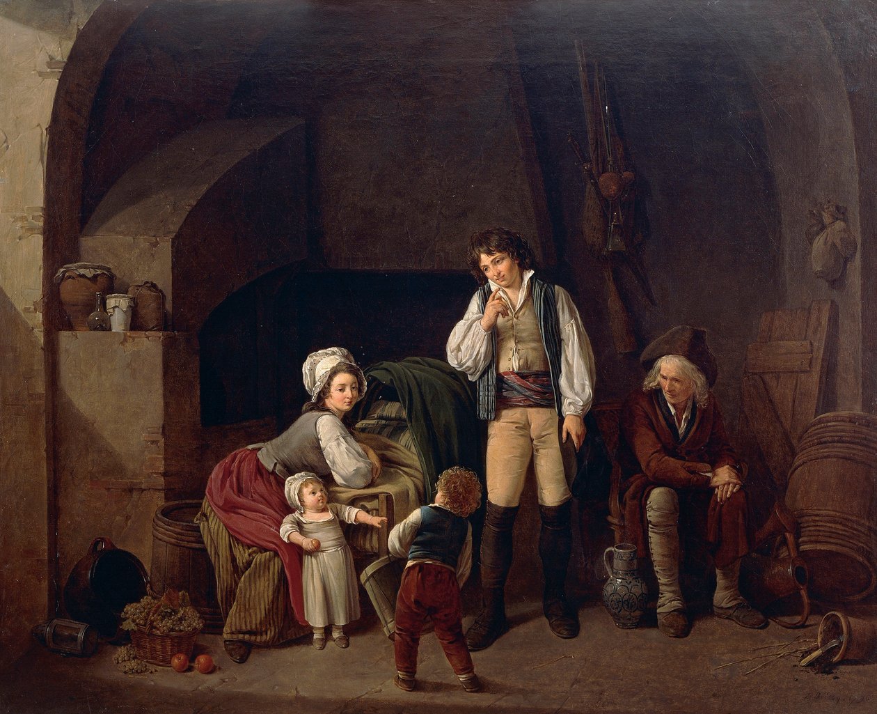 Family Scene, by Louis Leopold Boilly by Louis Leopold Boilly