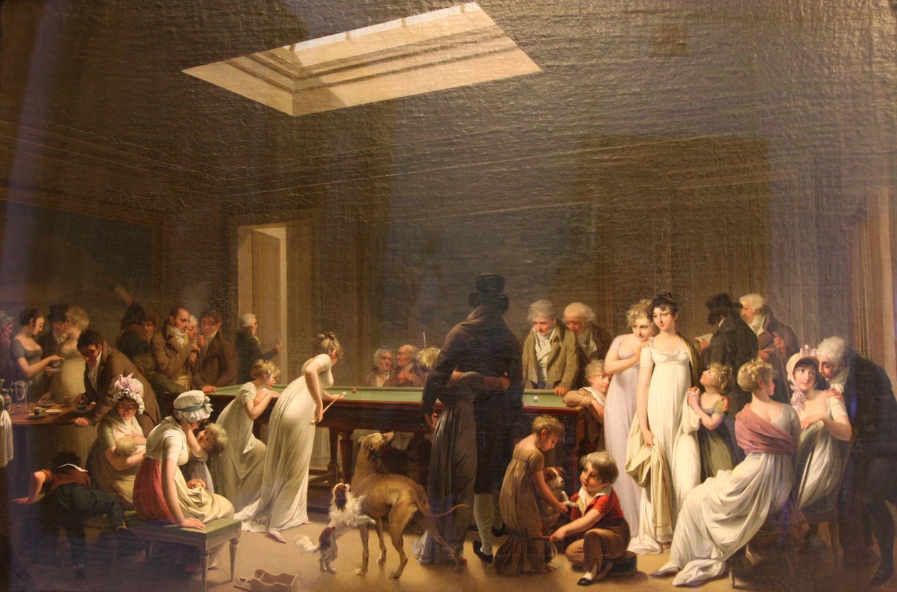 Game of Billiards, 1807 by Louis Leopold Boilly