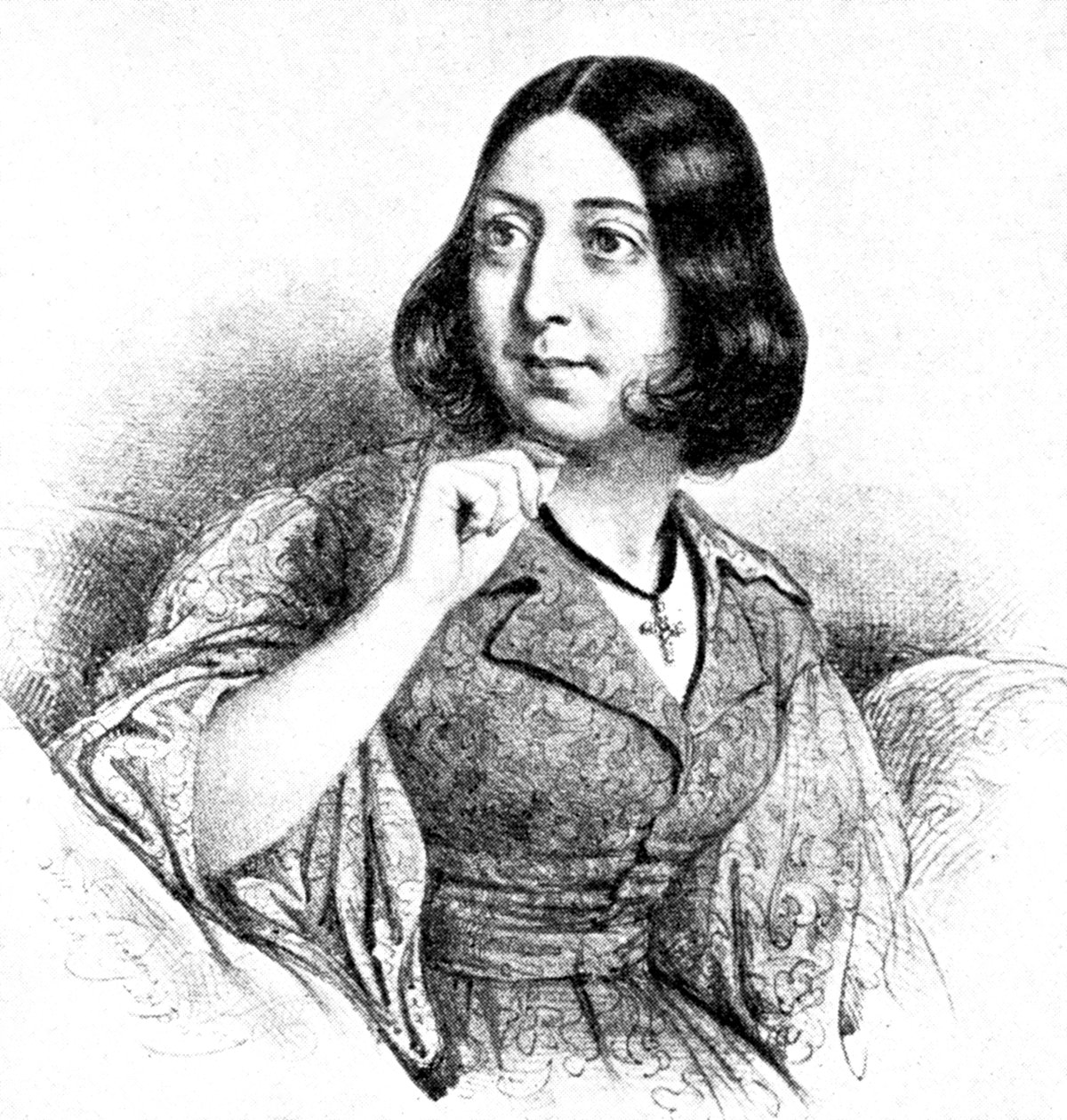 George Sand by Louis Leopold Boilly