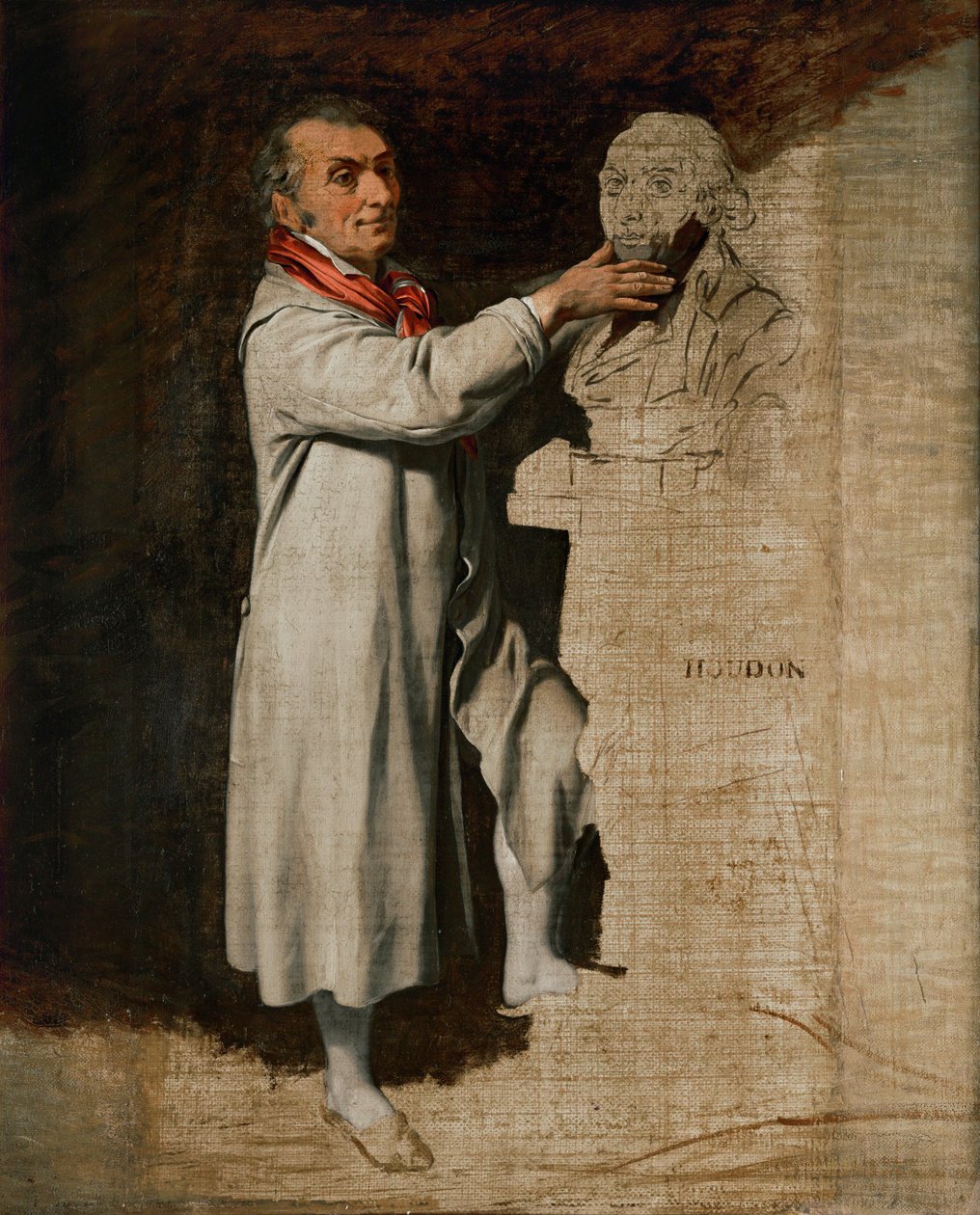 Jean-Antoine Houdon by Louis Leopold Boilly