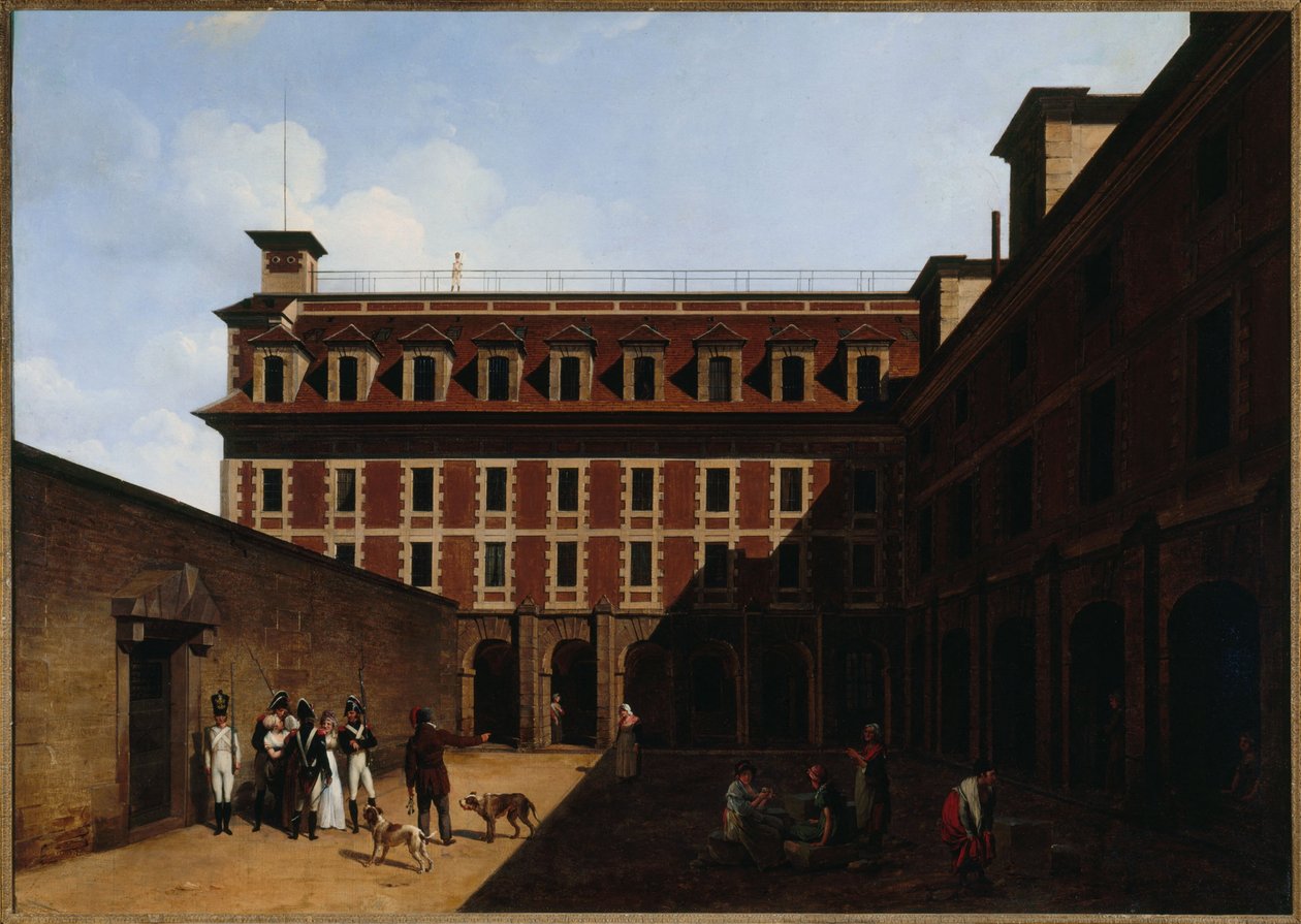 The Prison of the Madelonnettes, Rue des Fontaines, ca. 1810 by Louis Leopold Boilly