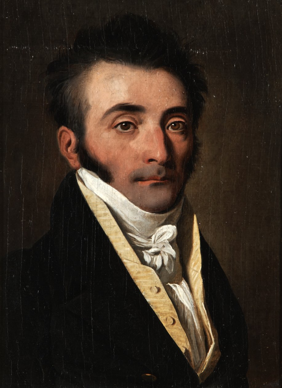 Portrait of a Man in a Yellow Vest by Louis Leopold Boilly