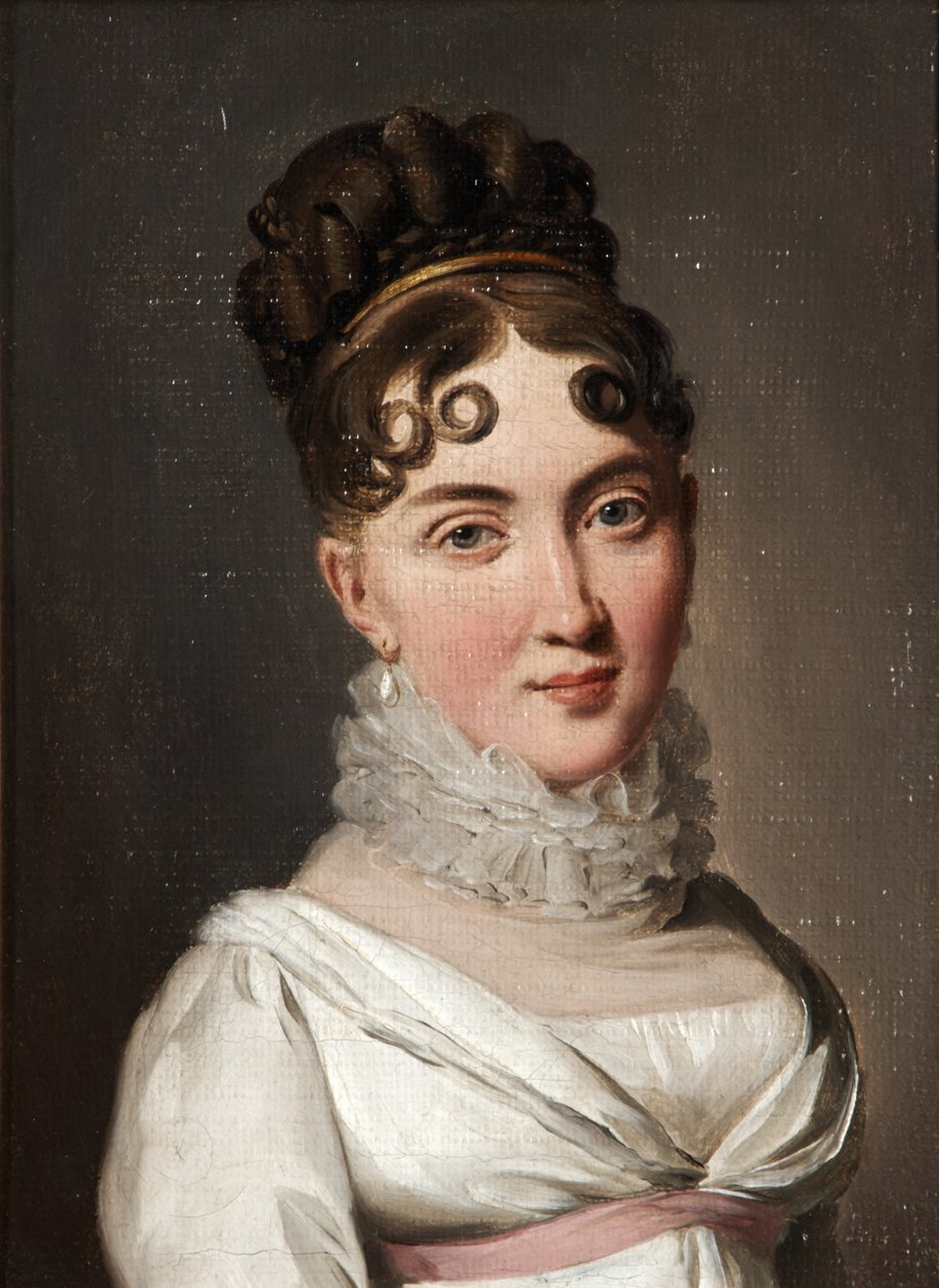 Portrait of a Young Woman with a Lace Collar by Louis Leopold Boilly