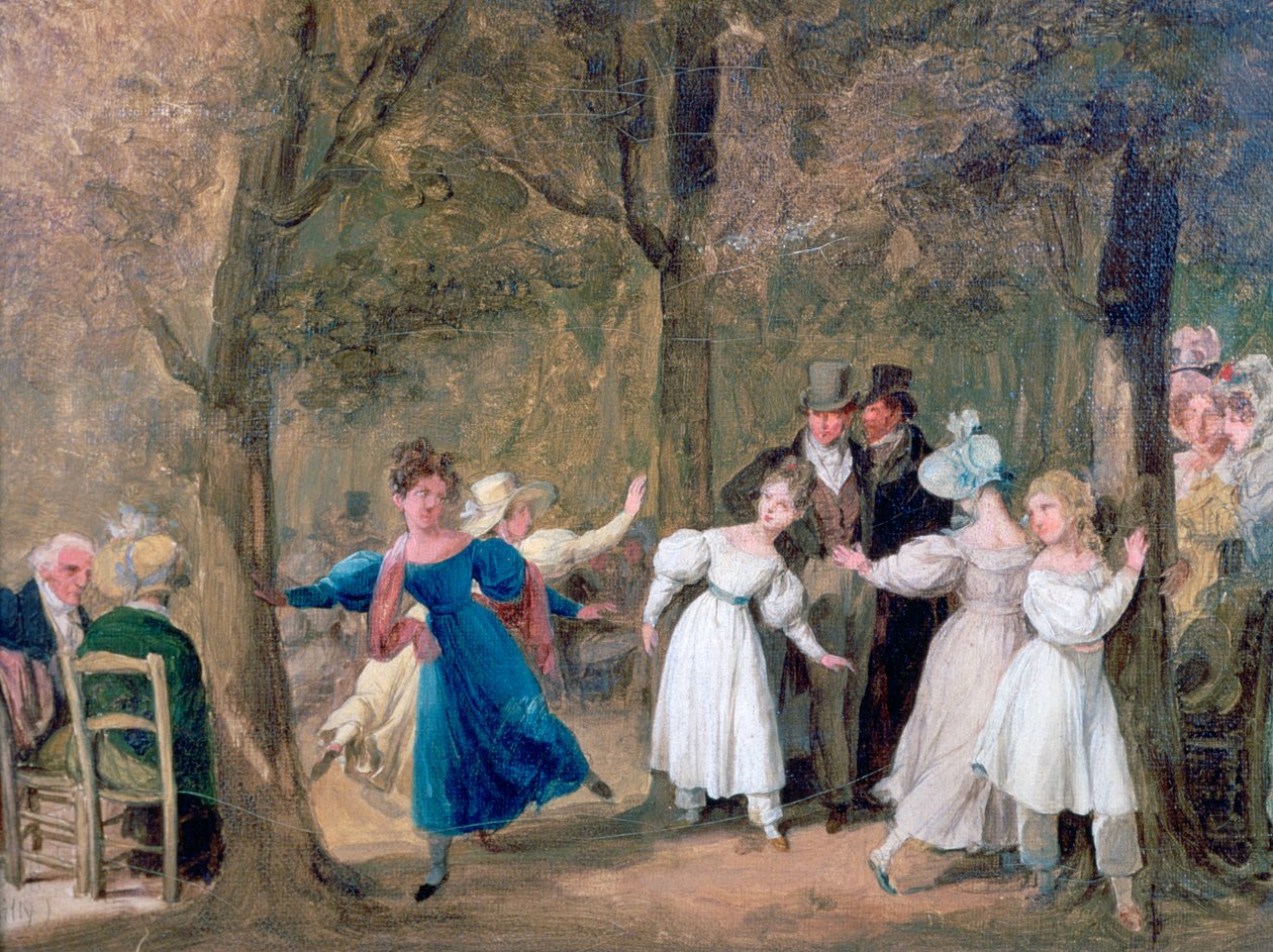 Reunion in the Luxembourg Gardens by Louis Leopold Boilly