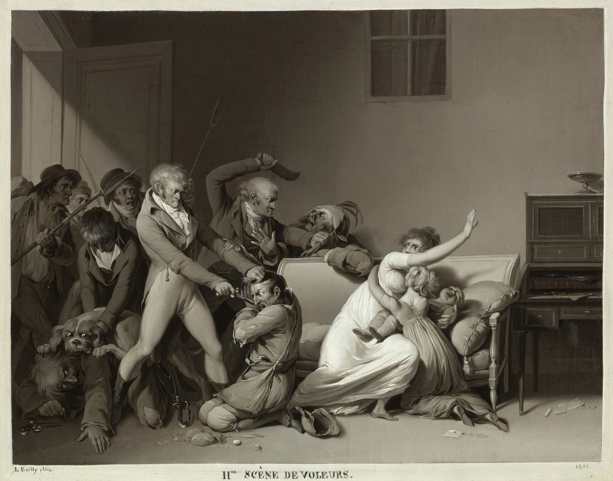 Second Scene of Burglars: The Burglars Arrested by Louis Leopold Boilly