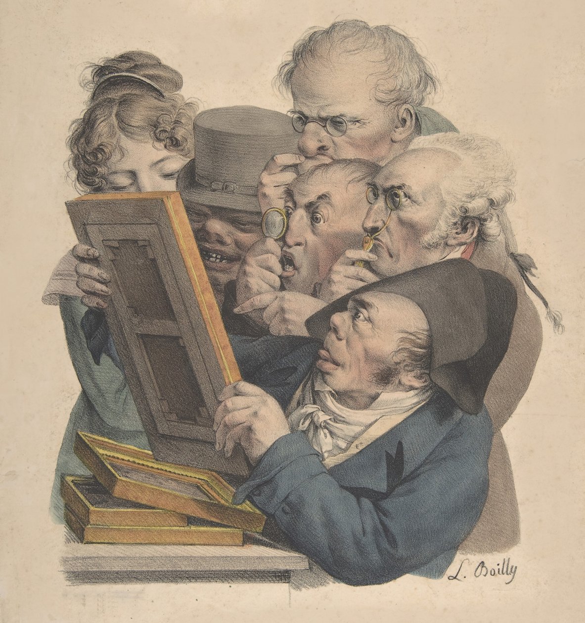 The Art Connoisseurs by Louis Leopold Boilly