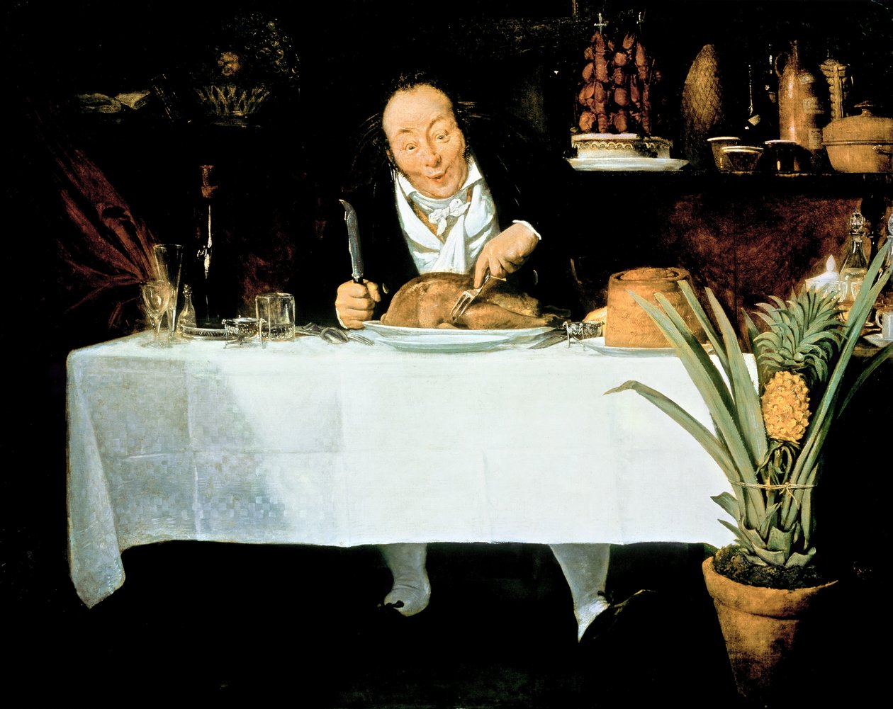 The Gourmand by Louis Leopold Boilly