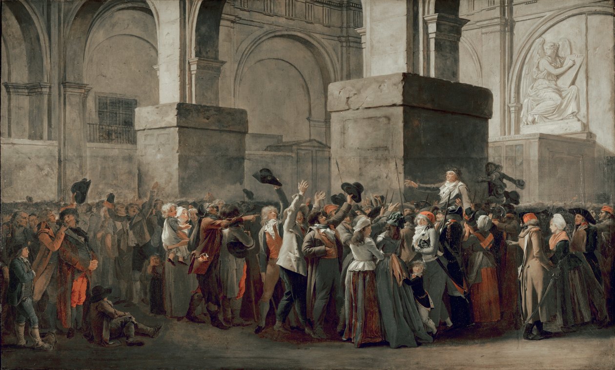 The Triumph of Jean-Paul Marat by Louis Leopold Boilly