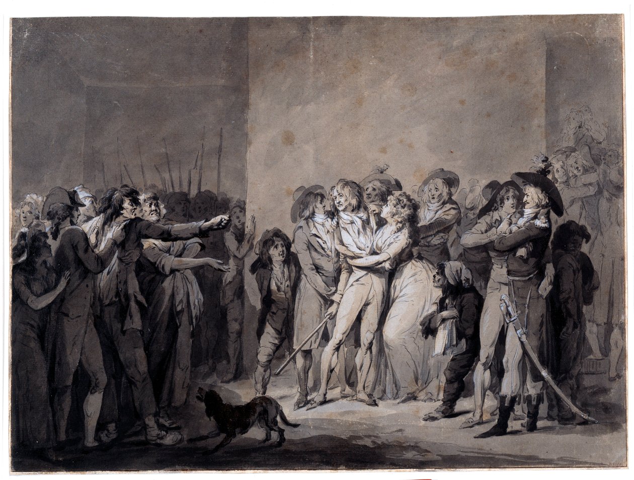 The Arrest of Charlotte Corday (1768-1793) After the Murder of Marat by Louis Leopold Boilly