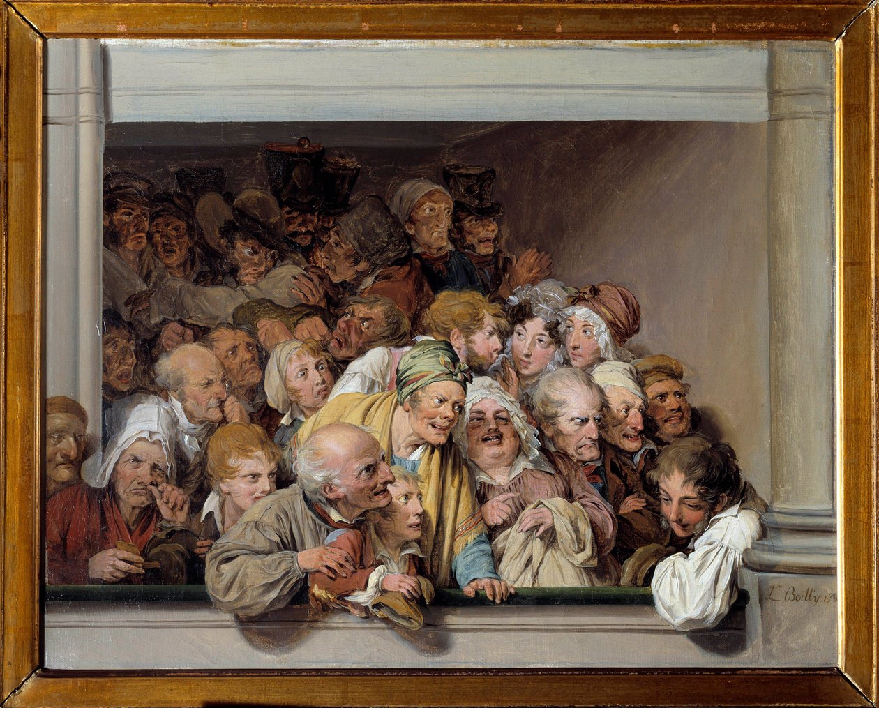 Theatre Box, the Day of the Free Performance by Louis Leopold Boilly