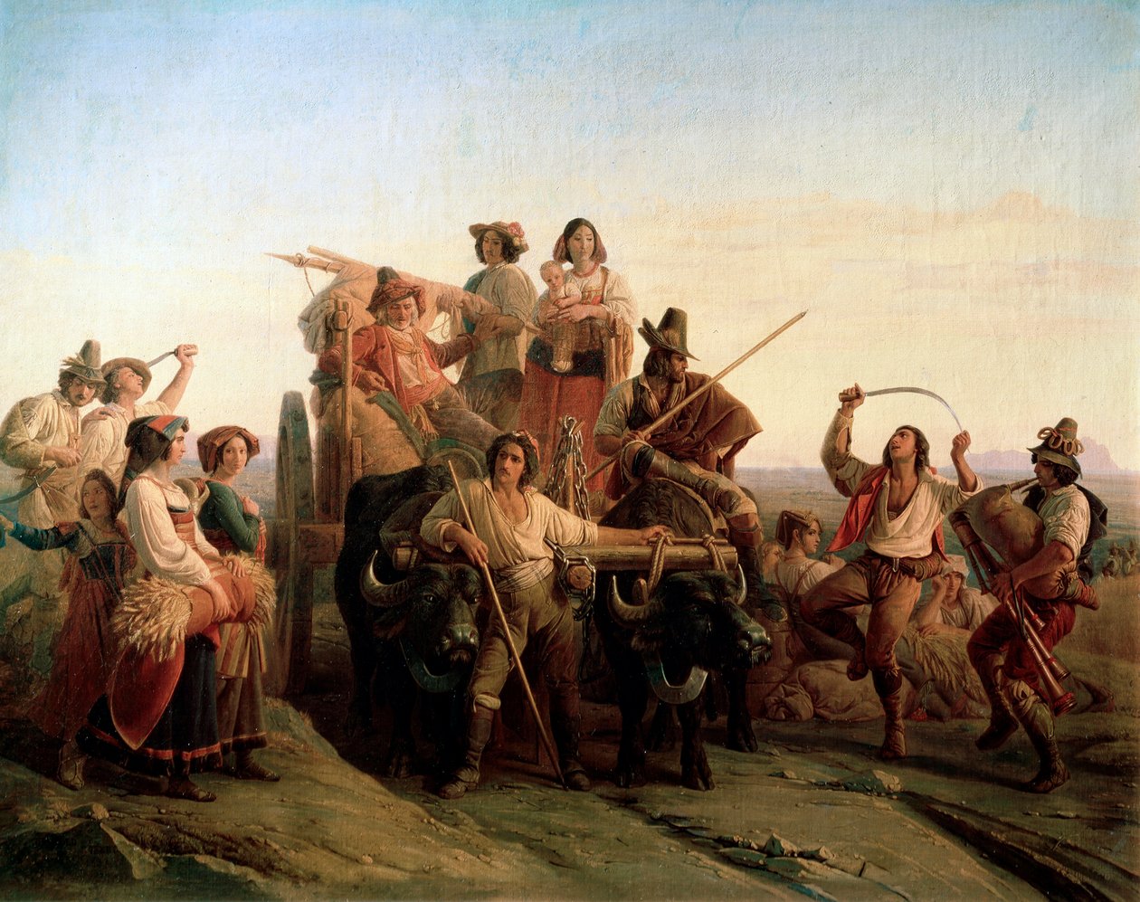 The Arrival of the Harvesters in the Pontine Marshes by Louis Leopold Robert