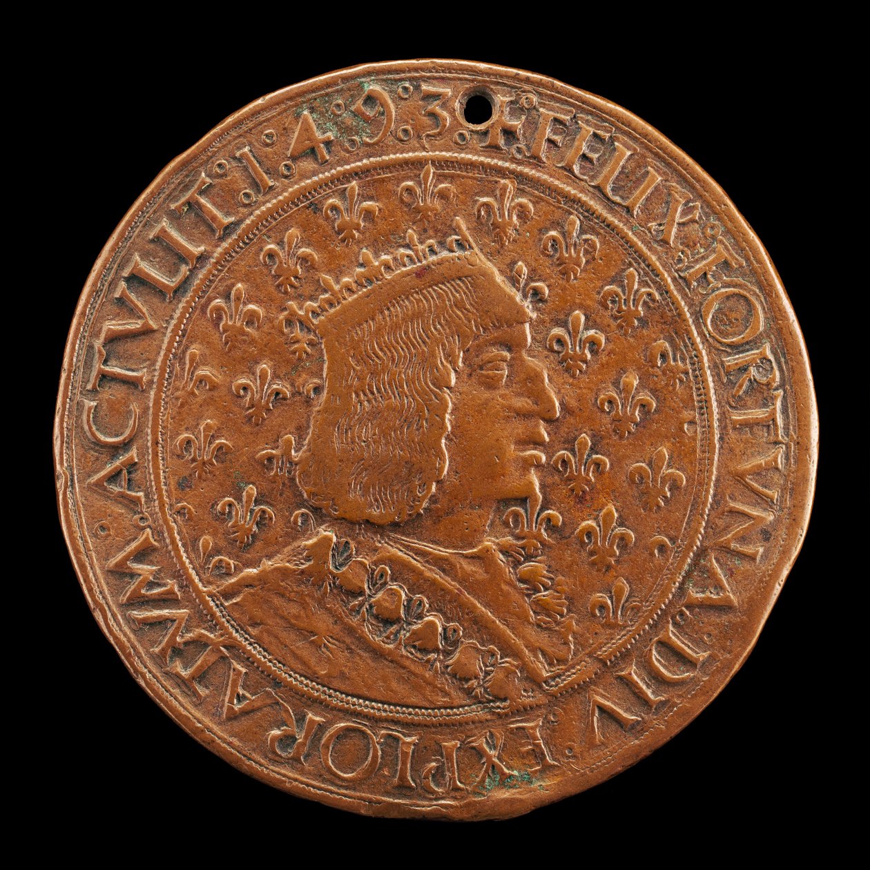 Charles VIII, 1470-1498, King of France 1483 [obverse] by Louis Lepère