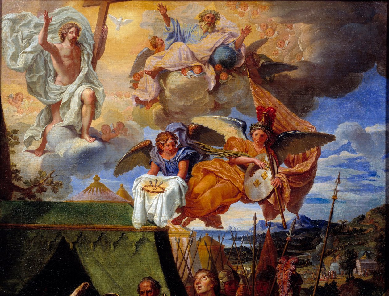 King Louis IX caring for his soldiers (detail) by Louis Licherie de Beurie