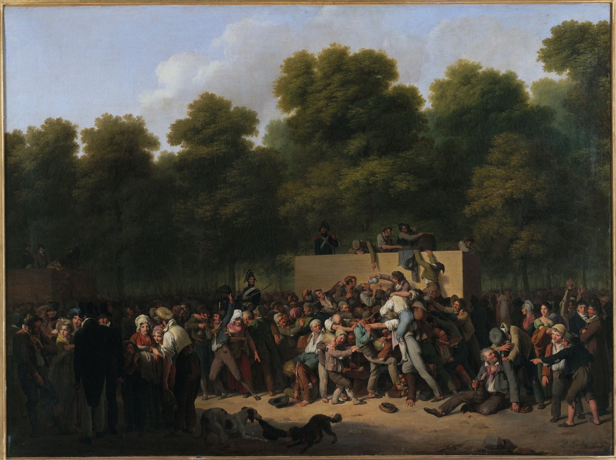 Distribution of Wine and Food at the Champs-Elysées, on the Occasion of the King