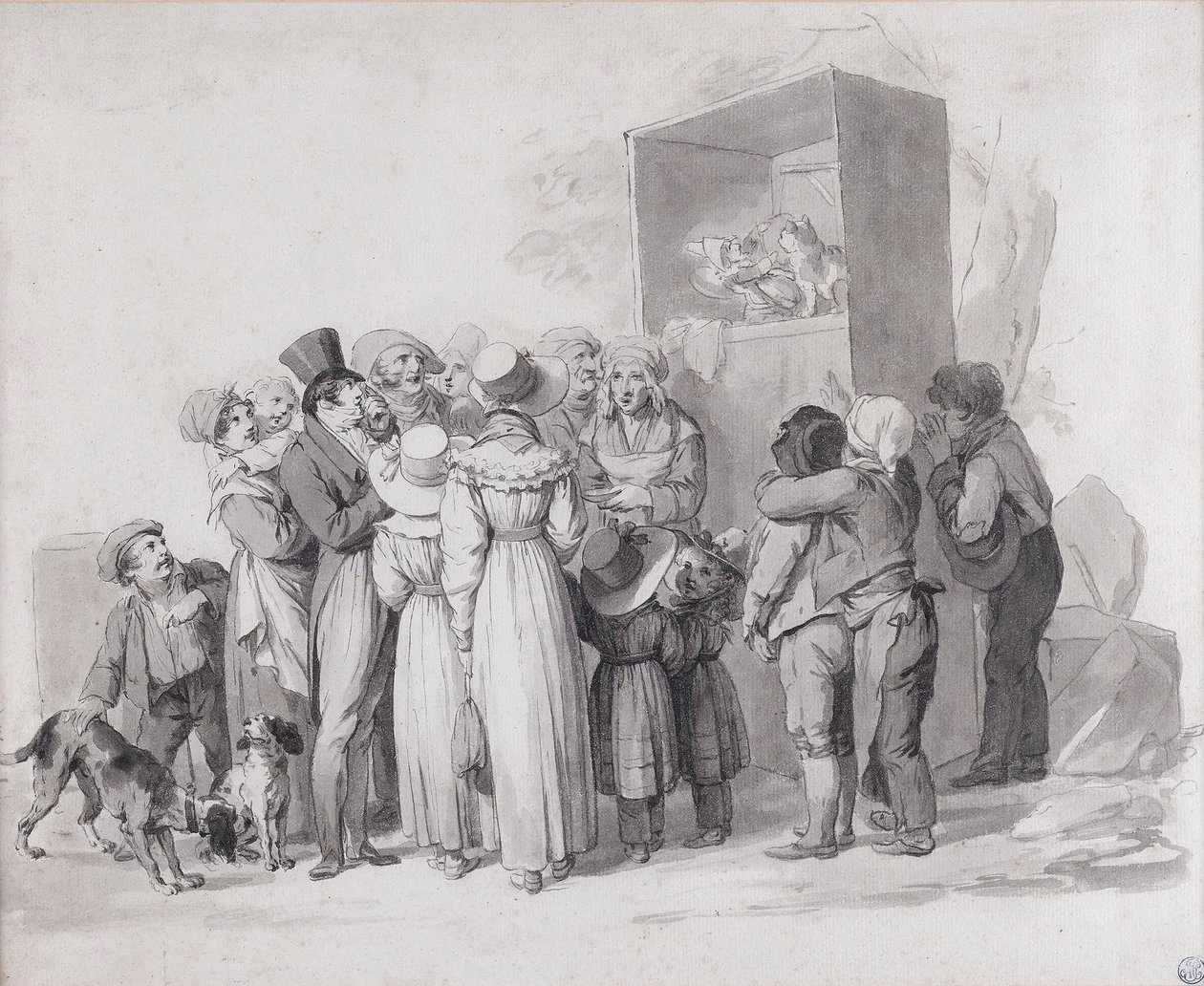 The Poor Cat (sketch) by Louis Leopold Boilly
