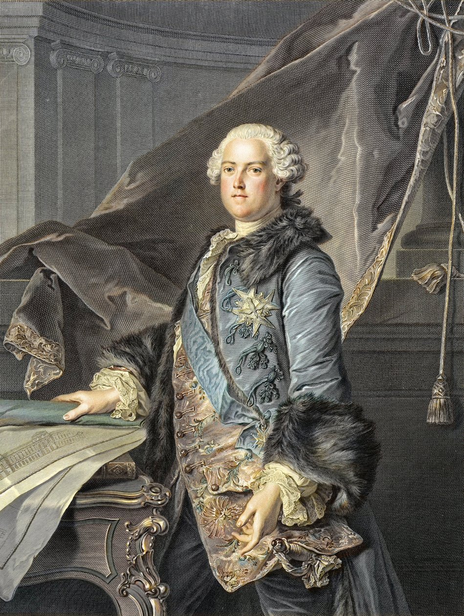Portrait of Abel Francois Poisson de Vandieres (1727-81) Marquis de Marigny - Director of the King