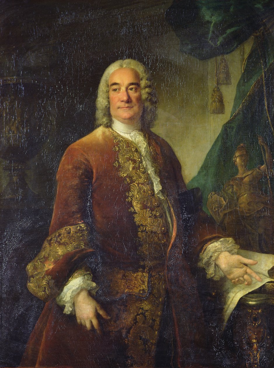 Charles-Francois-Paul Lenormant Tournehem (1684 - 1751), Director of the Royal Buildings by Louis Tocqué