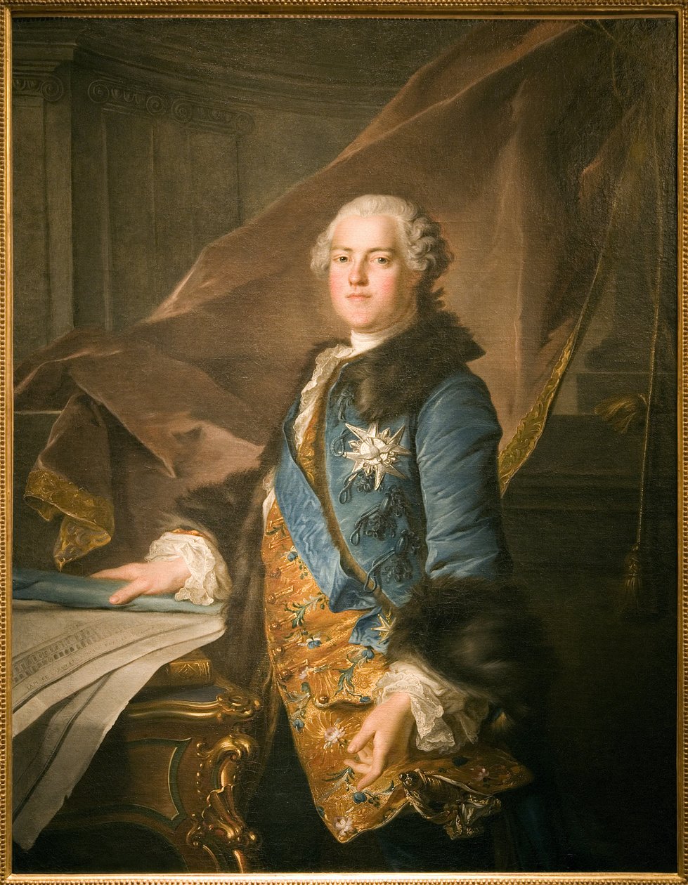Portrait of Abel Francois Poisson, Marquis de Marigny by Louis Tocqué