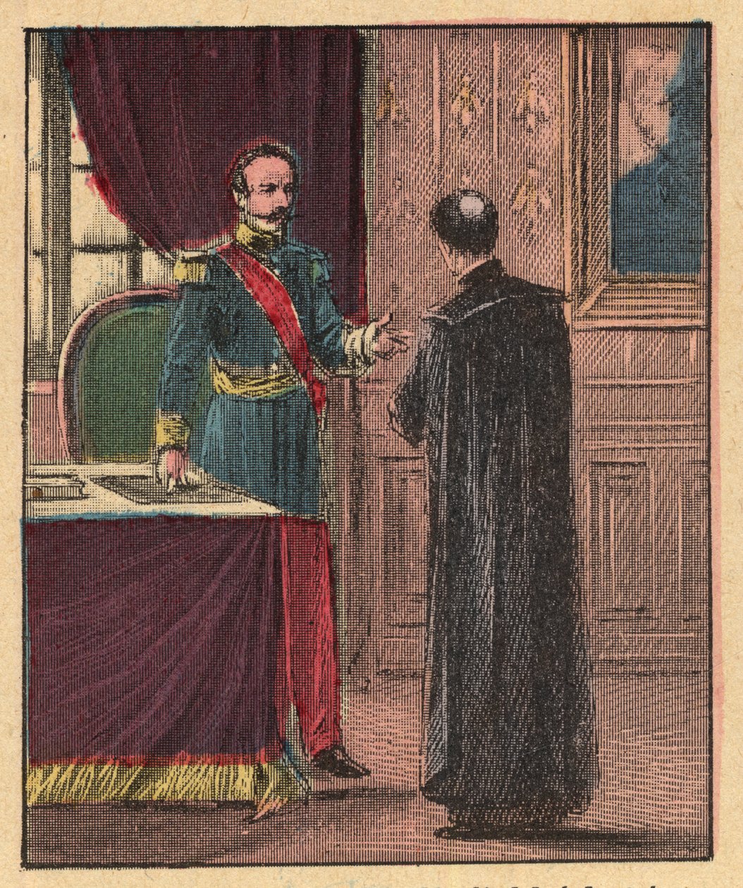Napoleon III and Louis-Gaston de Segur by Louis Maitrejean