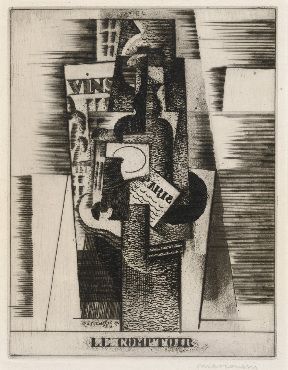 The Bar by Louis Marcoussis