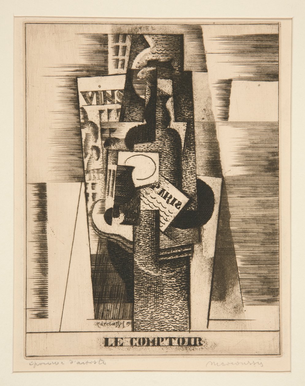 The Counter by Louis Marcoussis: Premium art reproduction