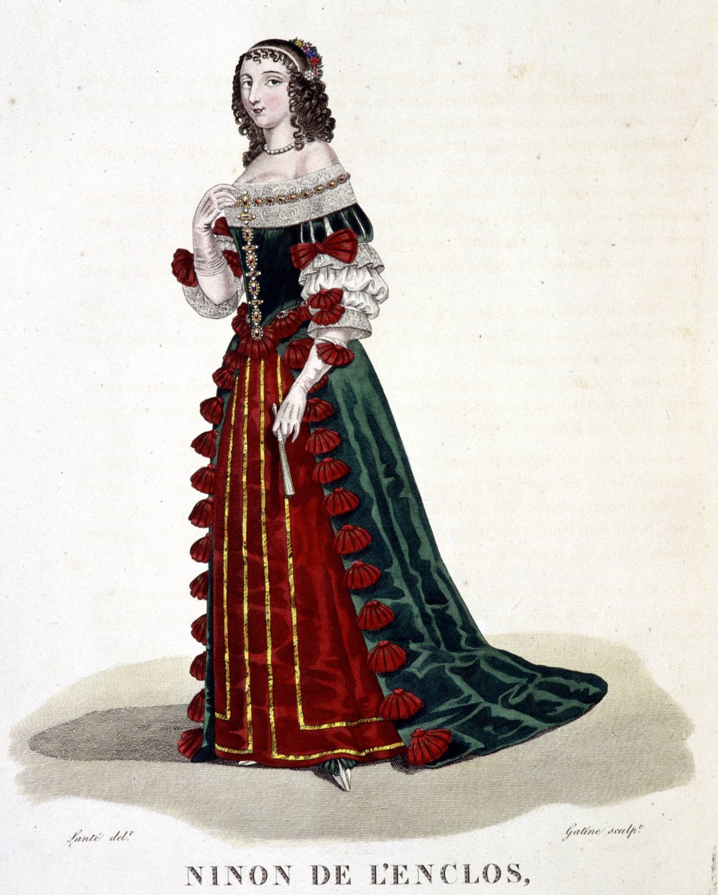Anne Ninon of the Enclos (or Ninon de Lenclos or Ninon de Lanclos) by Louis Marie Lante