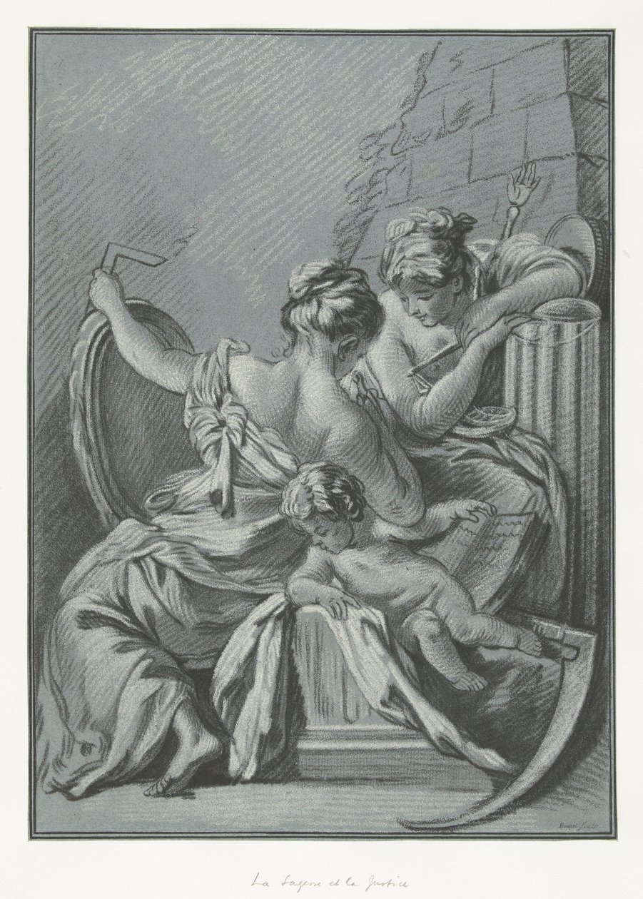 Wisdom and Justice by Louis Marin Bonnet