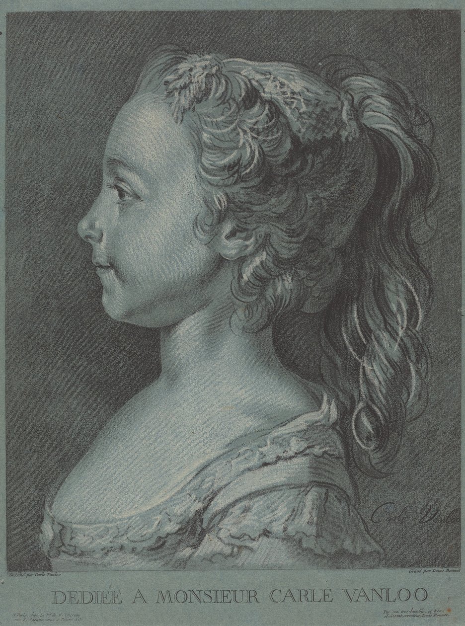 Marie-Rosalie Vanloo, c. 1764 by Louis Marin Bonnet