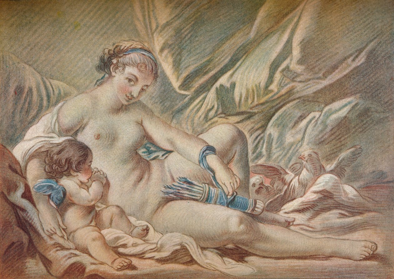 Venus and Cupid by Louis Marin Bonnet