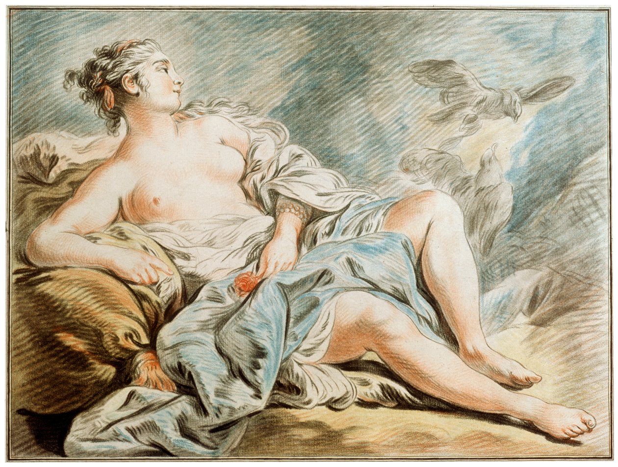 Venus with Doves, 18th century by Louis Marin Bonnet