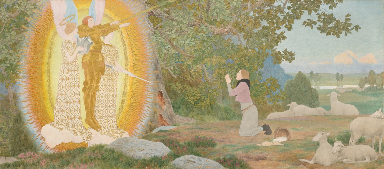 The Vision and Inspiration Joan of Arc series: I, c. 1907-early 1909 by Louis Maurice Boutet de Monvel
