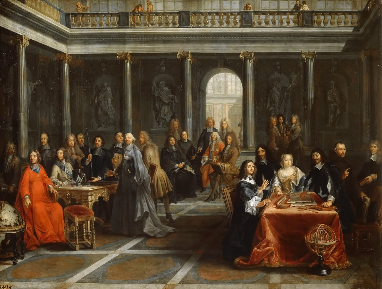Queen Christina of Sweden, Surrounded by Her Court by Louis Michel Dumesnil the Younger