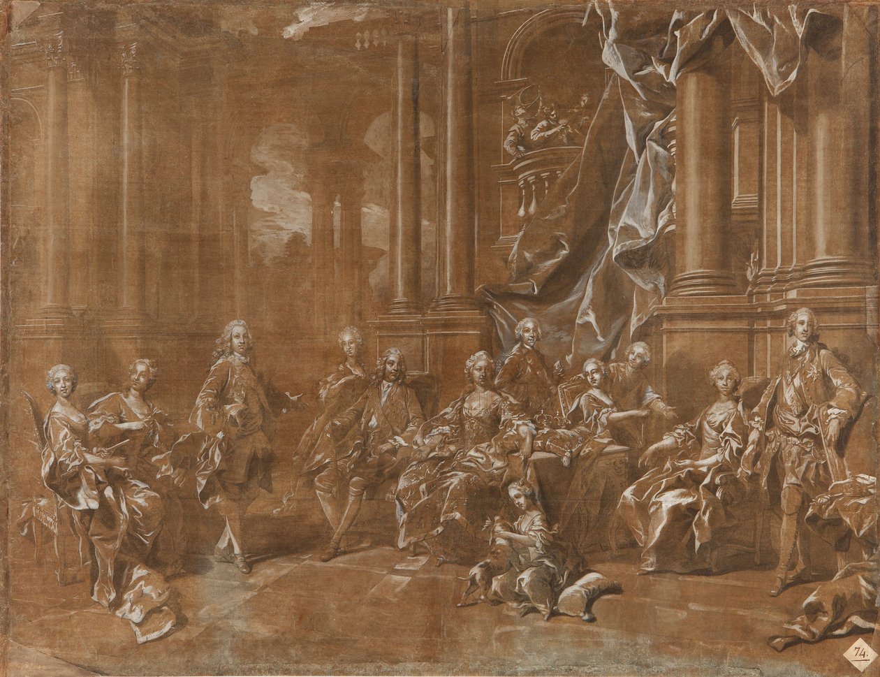 The Family of Philip V by Louis Michel van Loo