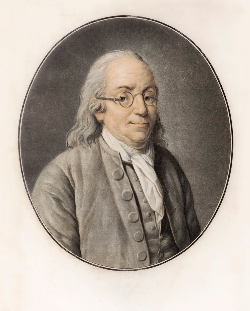 Benjamin Franklin. Portrait by Louis Michel van (after) Loo