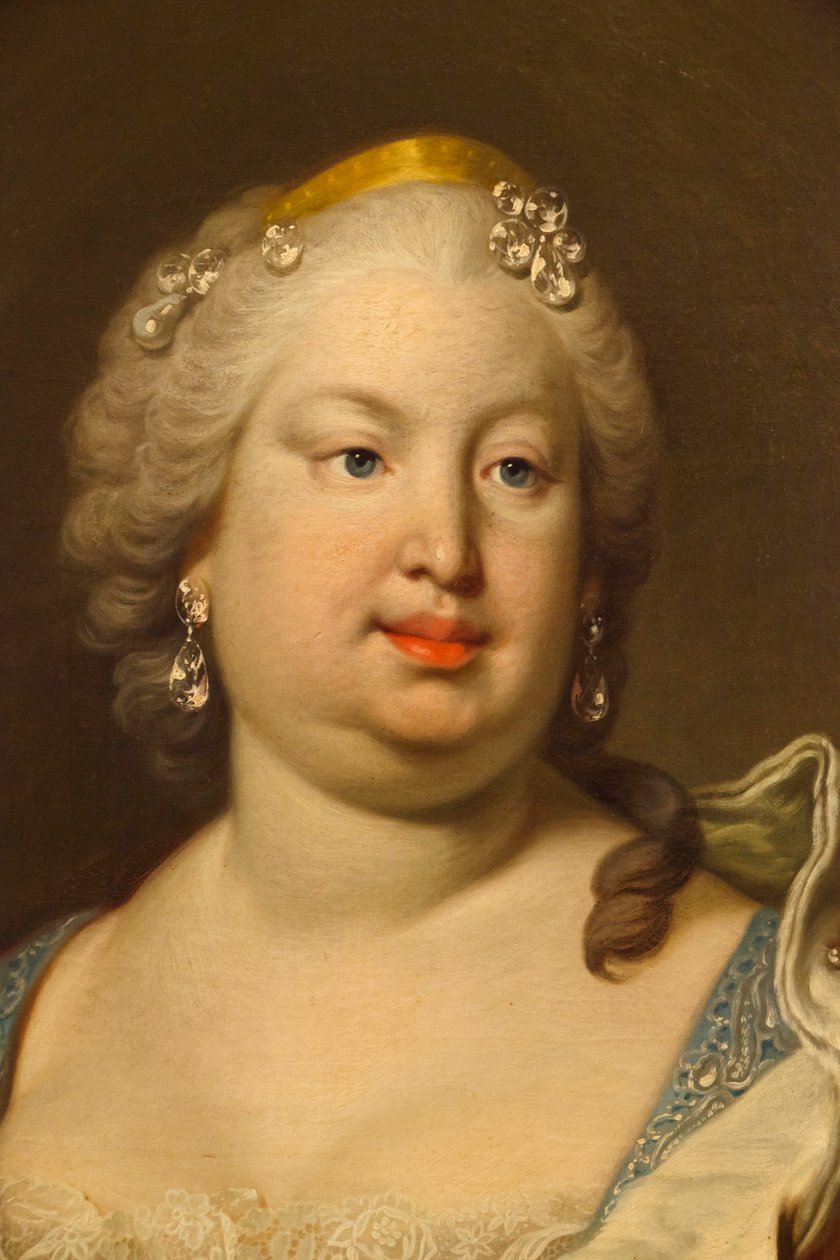 Barbara of Portugal or Braganza (detail) by Louis Michel van Loo