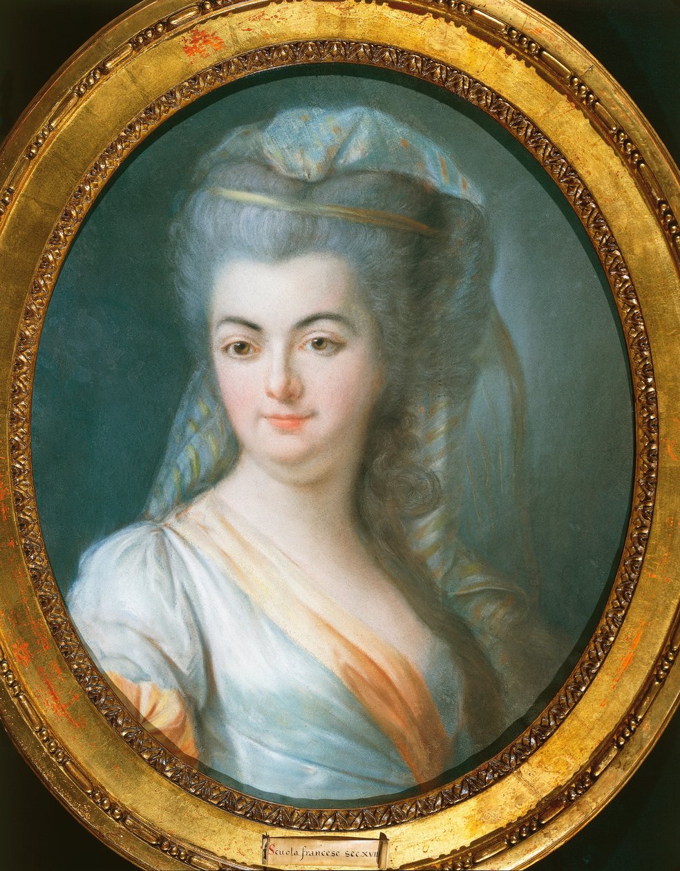 Portrait of veiled woman by Louis Michel van Loo