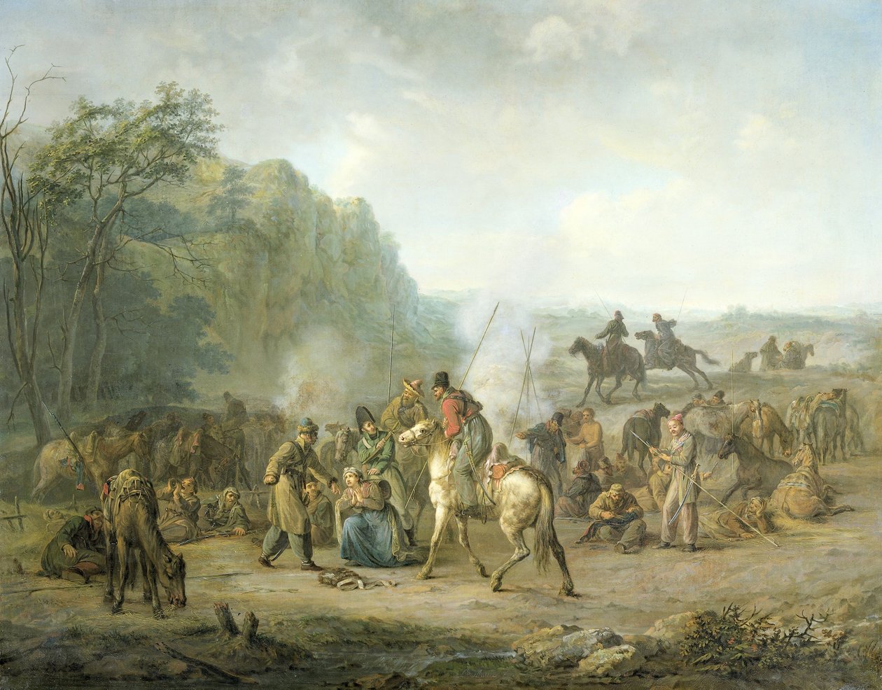 Cossack Bivouac by Louis Moritz